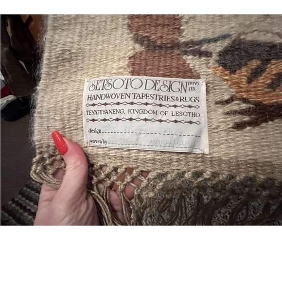 Mohair Handwoven Wall Hanging Tapestry by SetSoto Design - Picture 2 of 8